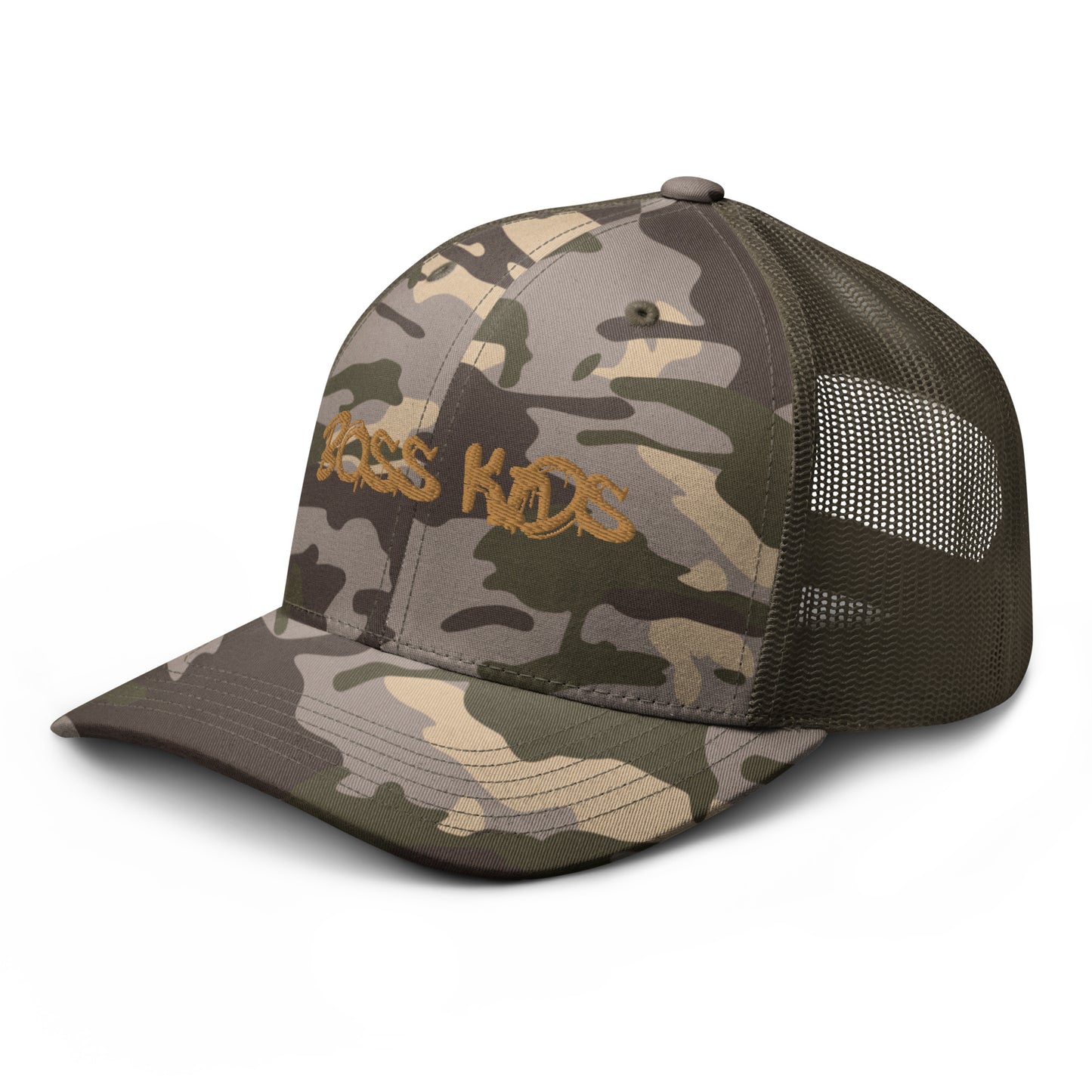 BOSS Kids Camouflage trucker hat