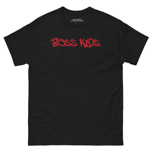 Season 8 black tee w/ red BOSS Kids- Unisex classic tee