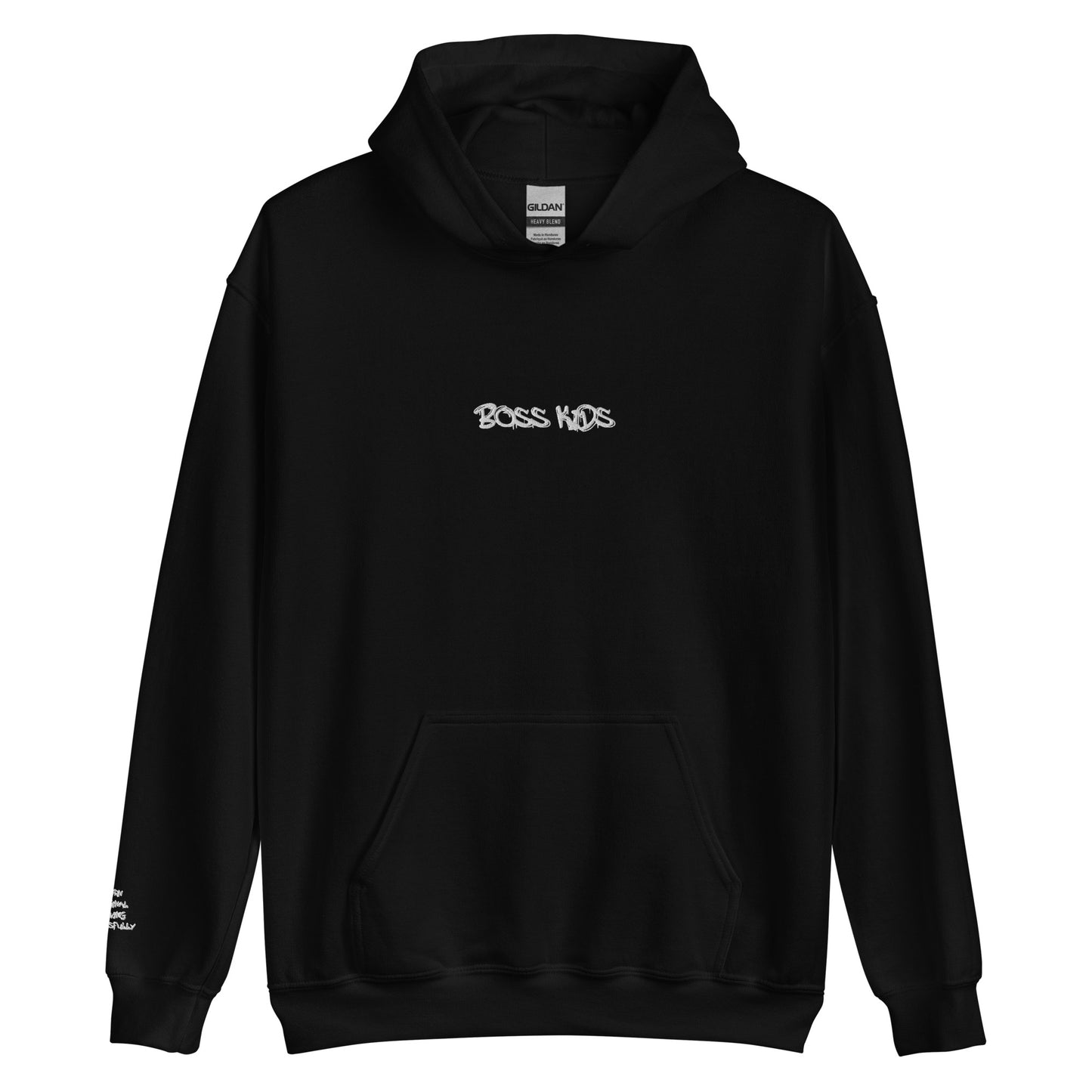 White Embroidered BOSS Kids - Unisex Hoodie