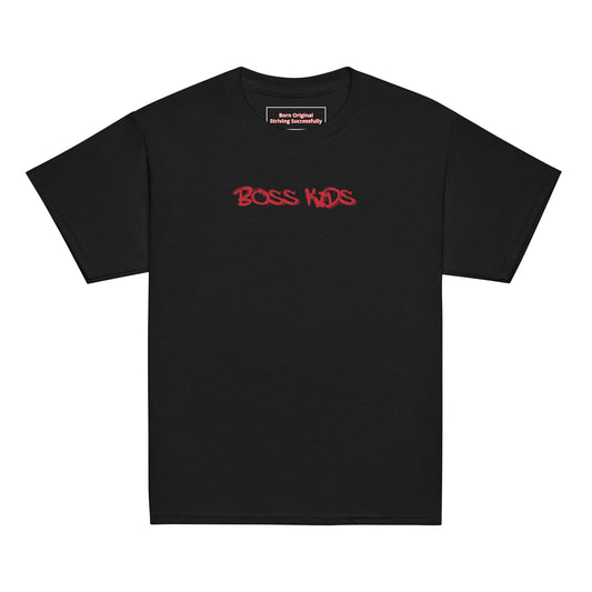 Black w/ Red BOSS Kids - Youth classic tee